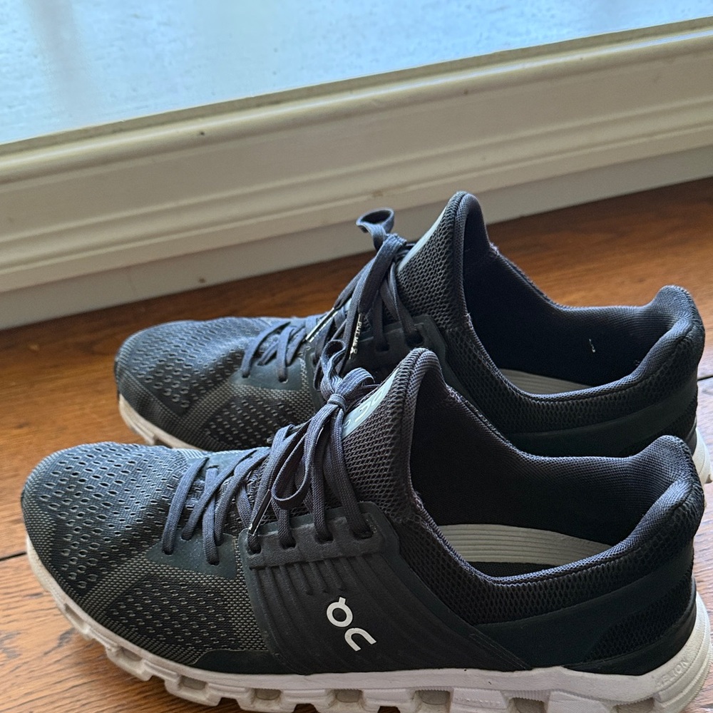 On Running Men's Black and White Sneakers